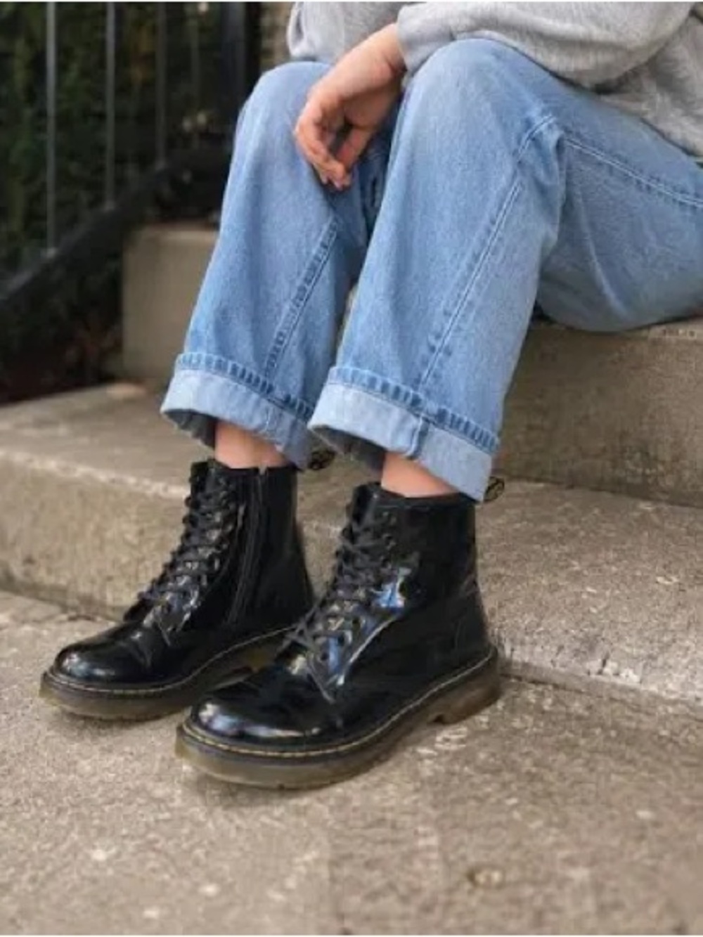 Dr. Martens 1460 Combat Boots Black US 4